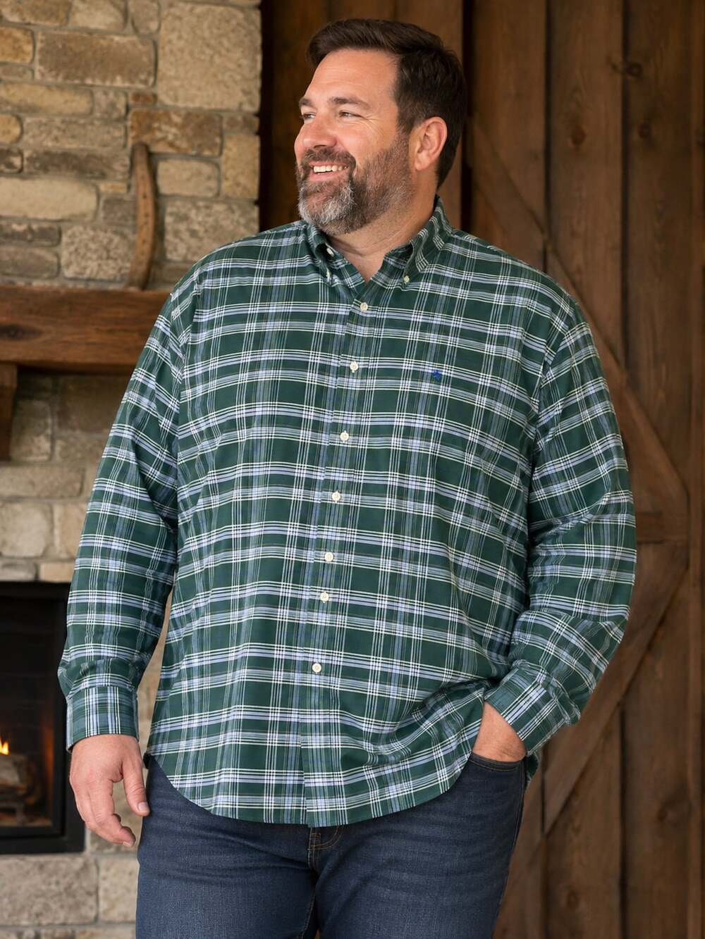 Brooks Brothers 1818 Regent Non-Iron Plaid Sport Shirt XXL
M137